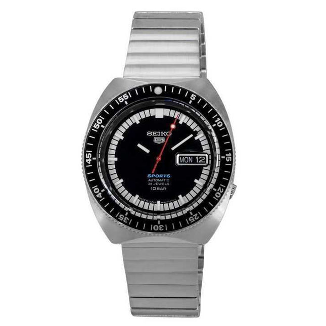 Seiko 5 Sports SKX 55th Anniversary Limited Edition Stainless Steel Black Dial 24 Jewels Automatic SRPK17J1 100M Mens Watch