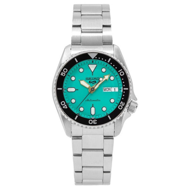 Seiko 5 Sports SKX Style Midi Teal Dial Automatic SRPK33K1 100M Men's Watch