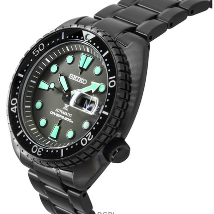 Seiko Prospex Black Series Night Vision Turtle Black Dial Automatic Diver's SRPK43K1 200M Men's Watch