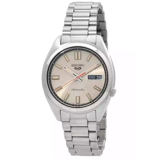Seiko 5 Sports SNXS Series Stainless Steel Beige Dial Automatic SRPK91K1 100M Men's watch