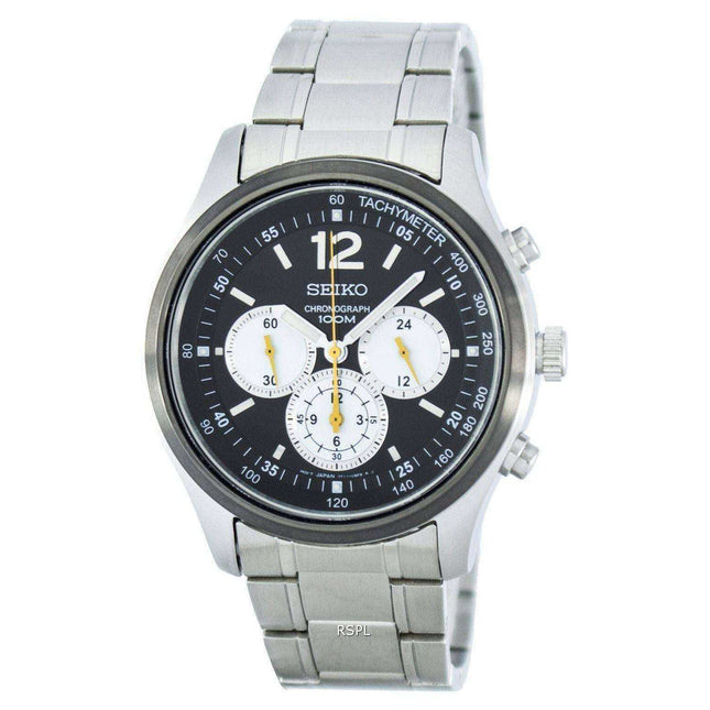 Seiko Chronograph Quartz Tachymeter SRW011 SRW011P1 SRW011P Men's Watch