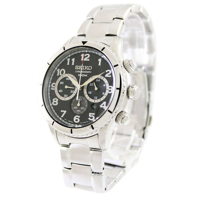 Seiko Chronograph Quartz 100M SRW037P1 SRW037P Mens Watch