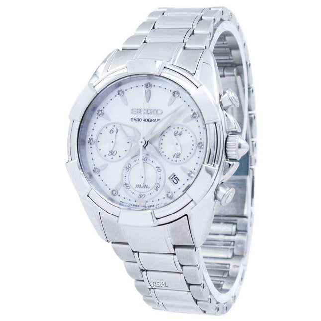 Seiko Chronograph Quartz SRW807 SRW807P1 SRW807P Women's Watch
