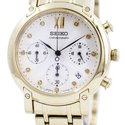 Seiko Chronograph Quartz Crystals SRW836 SRW836P1 SRW836P Womens Watch