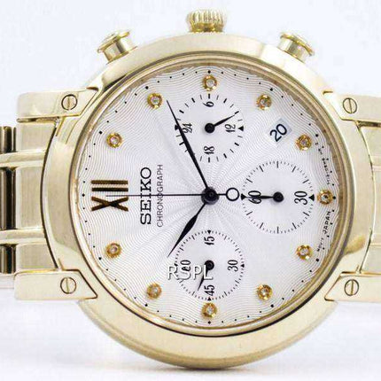 Seiko Chronograph Quartz Crystals SRW836 SRW836P1 SRW836P Womens Watch