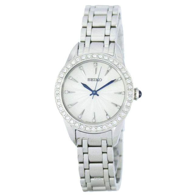 Seiko Quartz Swarovski Crystals SRZ385 SRZ385P1 SRZ385P Women's Watch