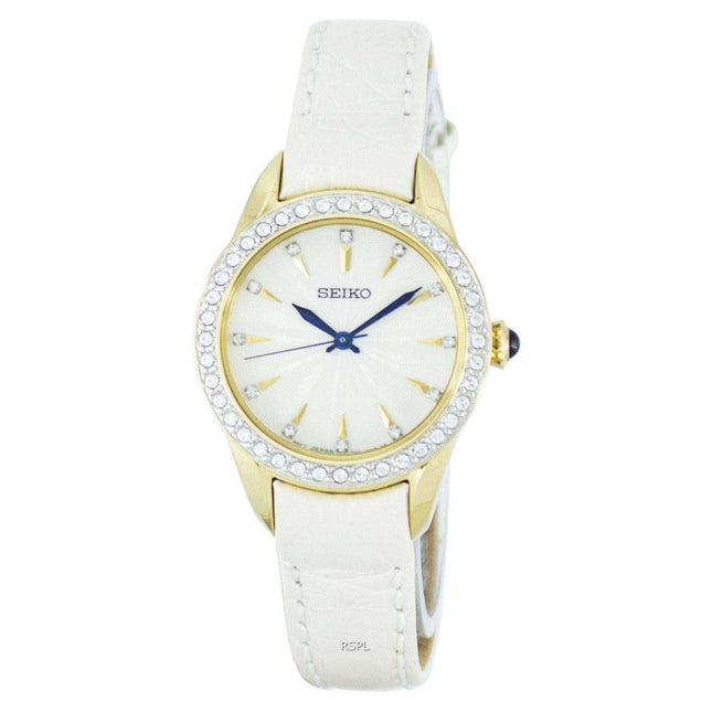 Seiko Quartz Swarovski Crystals SRZ386P2 Women's Watch