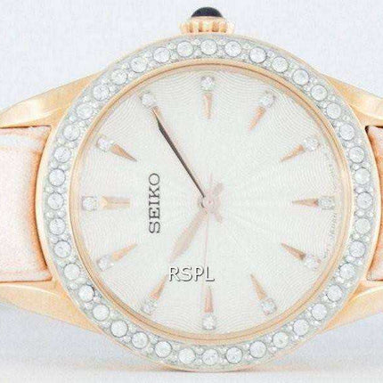 Seiko Quartz Swarovski Crystals SRZ388 SRZ388P1 SRZ388P Women's Watch