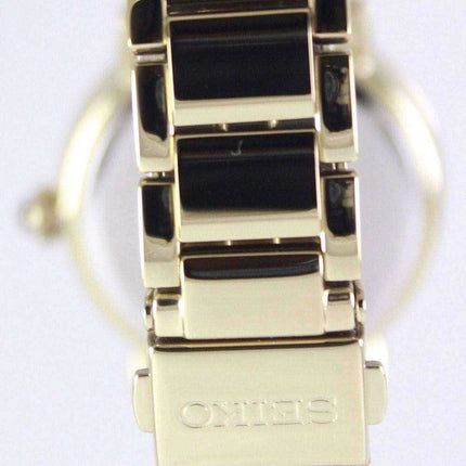 Seiko Quartz Swarovski Crystal Gold Plated SRZ454P1 SRZ454P Women's Watch