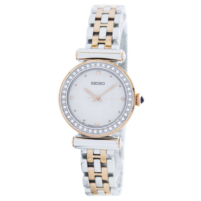 Seiko Quartz 44 Swarovski Crystals SRZ466 SRZ466P1 SRZ466P Women's Watch