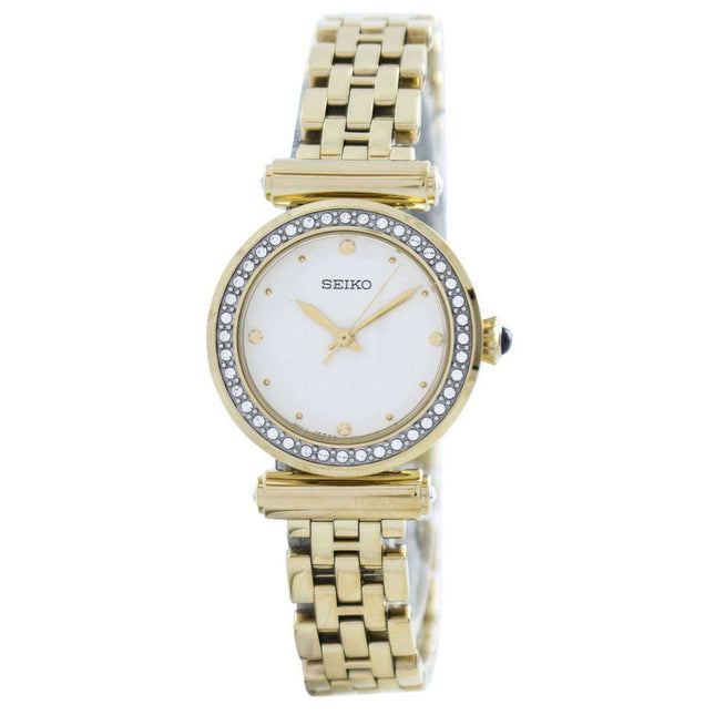 Seiko Quartz 44 Swarovski Crystals SRZ468 SRZ468P1 SRZ468P Women's Watch