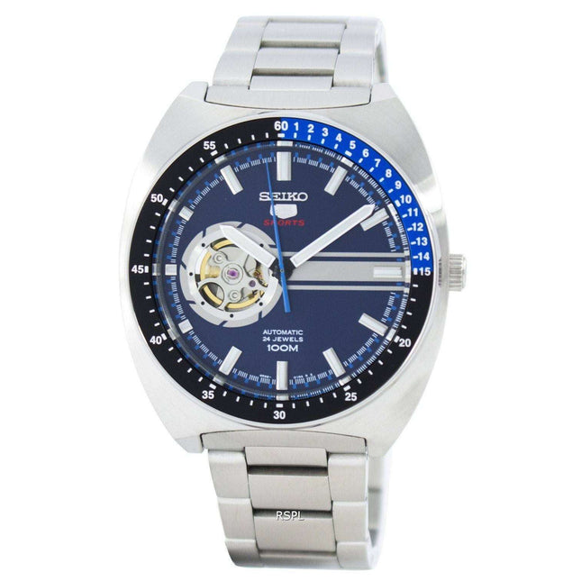 Seiko 5 Sports Automatic 24 Jewels Open Heart Dial SSA327 SSA327K1 SSA327K Men's Watch