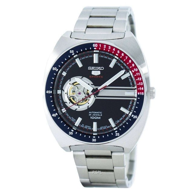 Seiko 5 Sports Automatic 24 Jewels Open Heart Dial Japan Made SSA329 SSA329J1 SSA329J Men's Watch