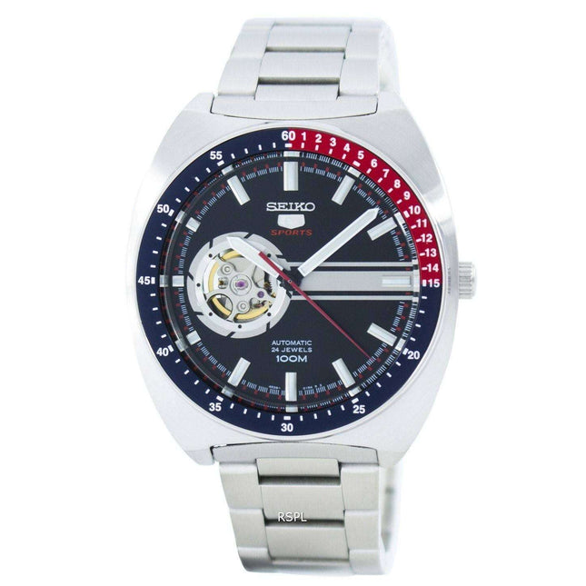 Seiko 5 Sports Automatic 24 Jewels Open Heart Dial SSA329 SSA329K1 SSA329K Men's Watch
