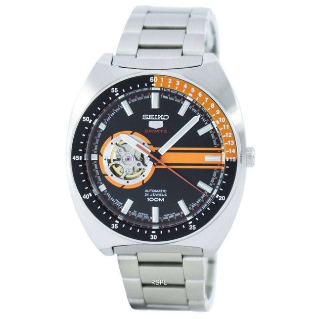 Seiko 5 Sports Automatic 24 Jewels Open Heart Dial Japan Made SSA331 SSA331J1 SSA331J Men's Watch