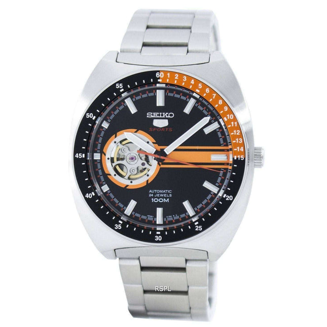 Seiko 5 Sports Automatic 24 Jewels Open Heart Dial SSA331 SSA331K1 SSA331K Men's Watch