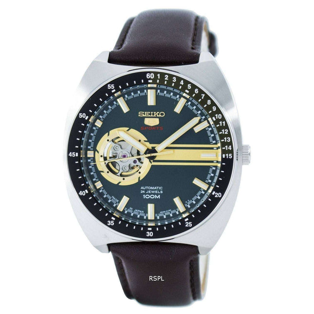 Seiko 5 Sports Automatic 24 Jewels Open Heart Dial Japan Made SSA333 SSA333J1 SSA333J Men's Watch