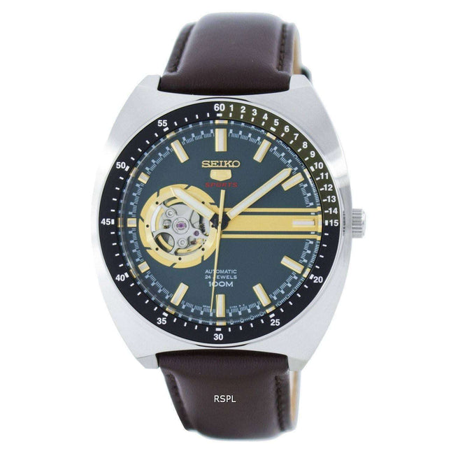 Seiko 5 Sports Automatic 24 Jewels Open Heart Dial SSA333 SSA333K1 SSA333K Men's Watch