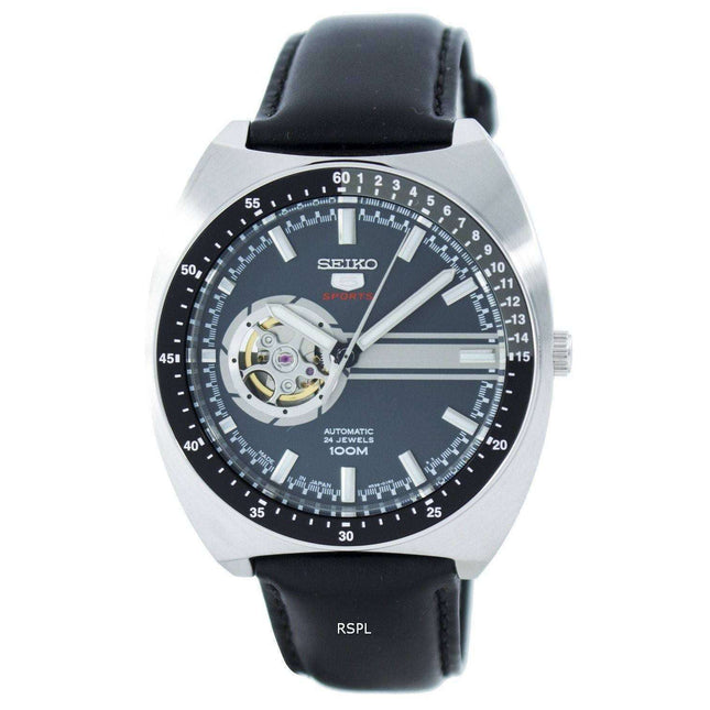 Seiko 5 Sports Automatic 24 Jewels Open Heart Dial Japan Made SSA335 SSA335J1 SSA335J Men's Watch