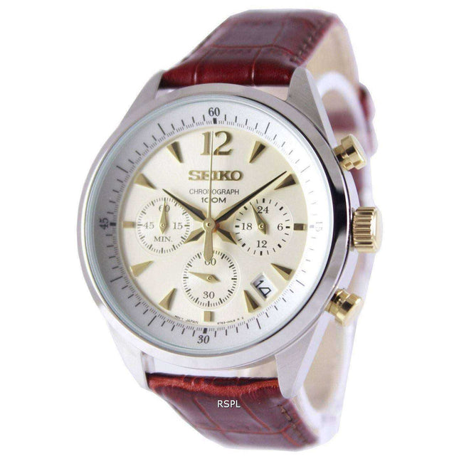 Seiko Chronograph Quartz 100M SSB069P1 SSB069P Mens Watch