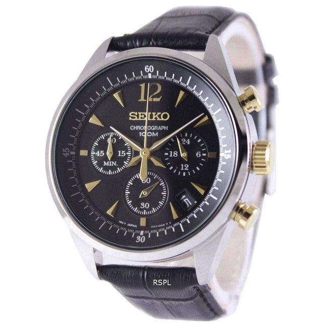 Seiko Chronograph Quartz 100M SSB071P1 SSB071P Mens Watch