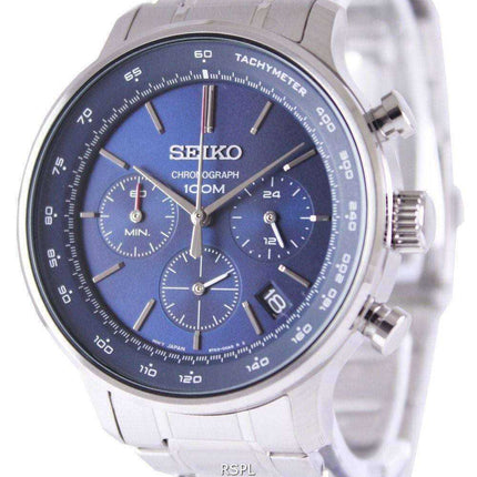 Seiko Chronograph Quartz Tachymeter SSB163P1 SSB163P Men's Watch