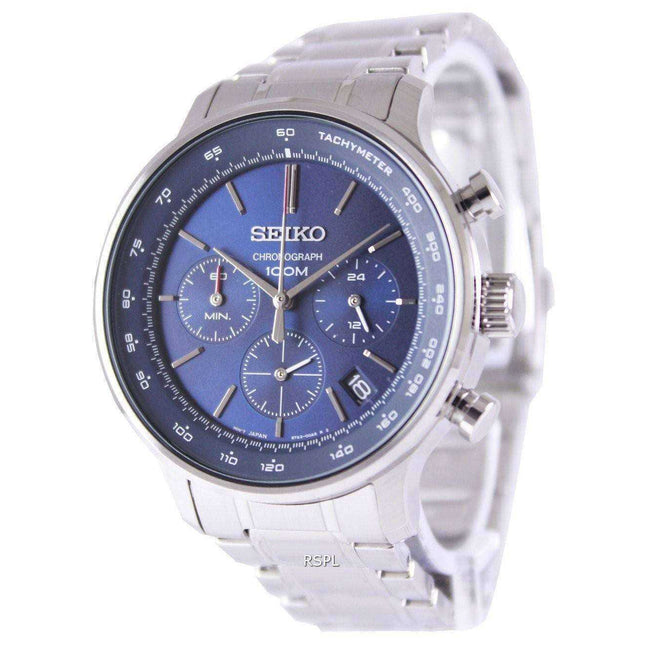 Seiko Chronograph Quartz Tachymeter SSB163P1 SSB163P Men's Watch