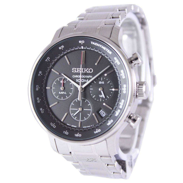 Seiko Chronograph Quartz Tachymeter SSB165P1 SSB165P Men's Watch