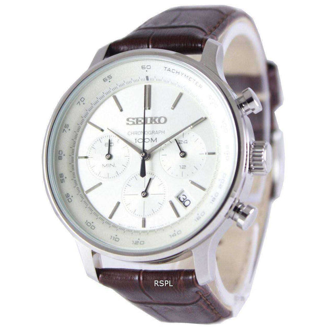 Seiko Chronograph Quartz Tachymeter SSB169P1 SSB169P Men's Watch
