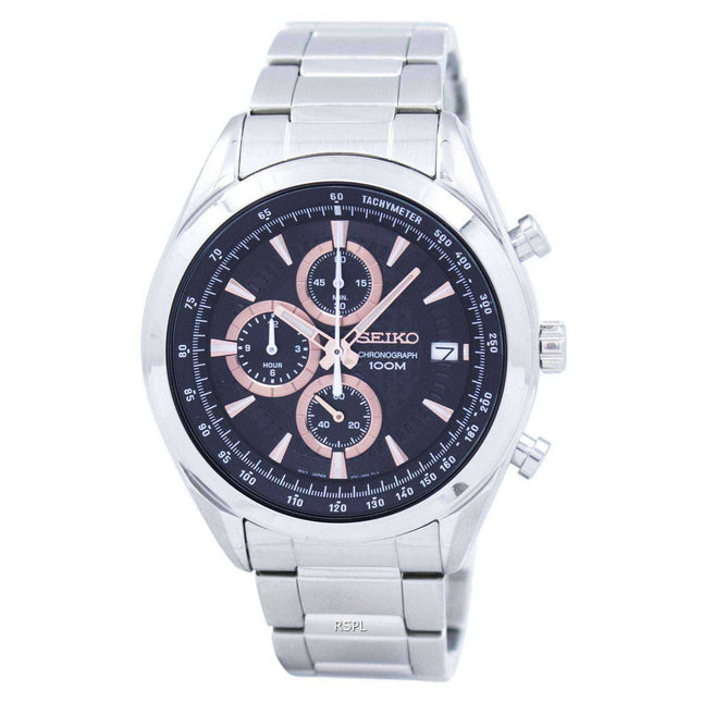 Seiko Chronograph Quartz Tachymeter SSB199 SSB199P1 SSB199P Men's Watch