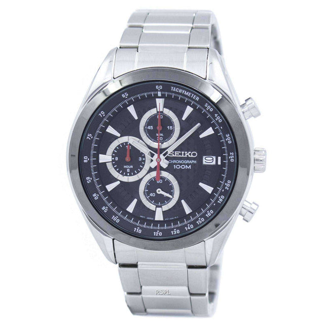 Seiko Chronograph Quartz Tachymeter SSB201 SSB201P1 SSB201P Men's Watch