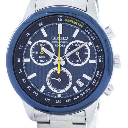 Seiko Sports Chronograph Quartz Tachymeter SSB207 SSB207P1 SSB207P Men's Watch
