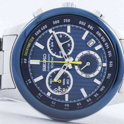 Seiko Sports Chronograph Quartz Tachymeter SSB207 SSB207P1 SSB207P Men's Watch