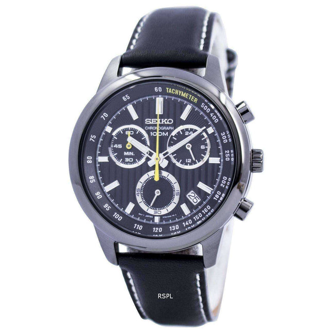 Seiko Quartz Chronograph Tachymeter 100M SSB213 SSB213P1 SSB213P Men's Watch
