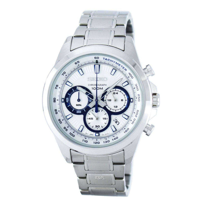 Seiko Chronograph Quartz Tachymeter SSB239 SSB239P1 SSB239P Men's Watch