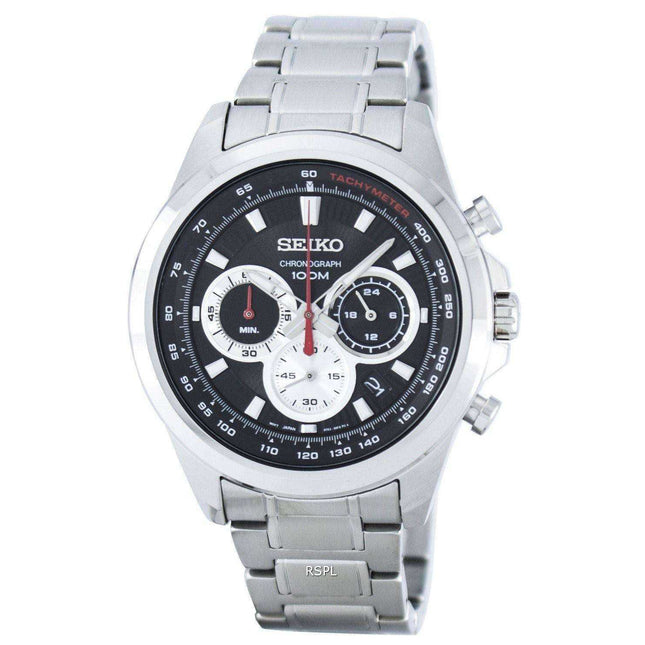 Seiko Chronograph Quartz Tachymeter SSB241 SSB241P1 SSB241P Men's Watch
