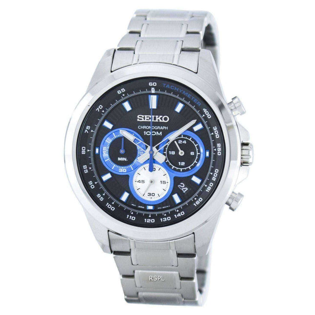 Seiko Chronograph Quartz Tachymeter SSB243 SSB243P1 SSB243P Men's Watch