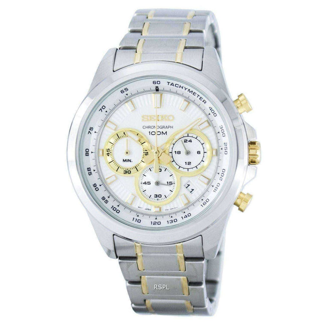 Seiko Dress Chronograph Quartz Tachymeter SSB245 SSB245P1 SSB245P Men's Watch