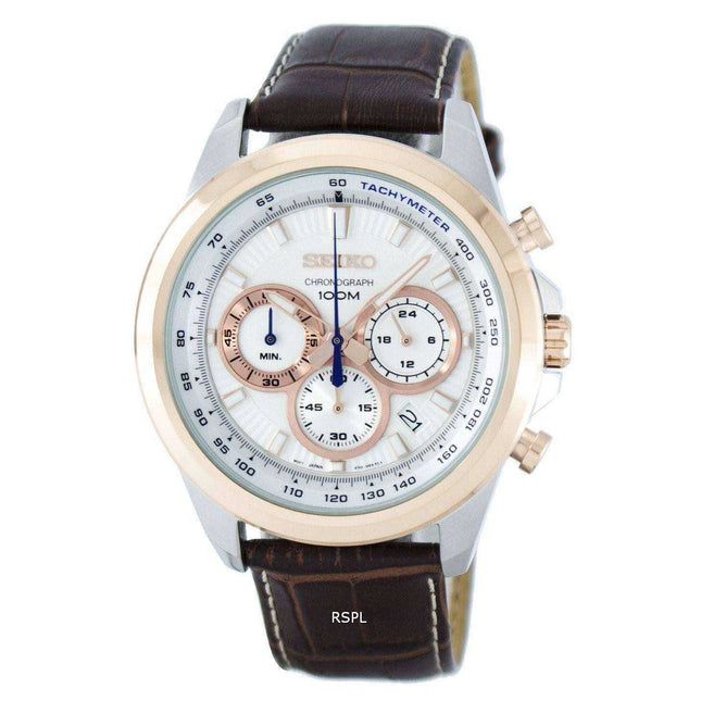Seiko Chronograph Quartz Tachymeter SSB250 SSB250P1 SSB250P Men's Watch