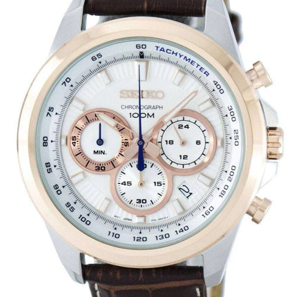 Refurbished Seiko Chronograph Quartz Tachymeter SSB250 SSB250P1 SSB250P Men's Watch