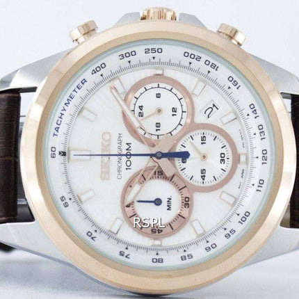 Refurbished Seiko Chronograph Quartz Tachymeter SSB250 SSB250P1 SSB250P Men's Watch