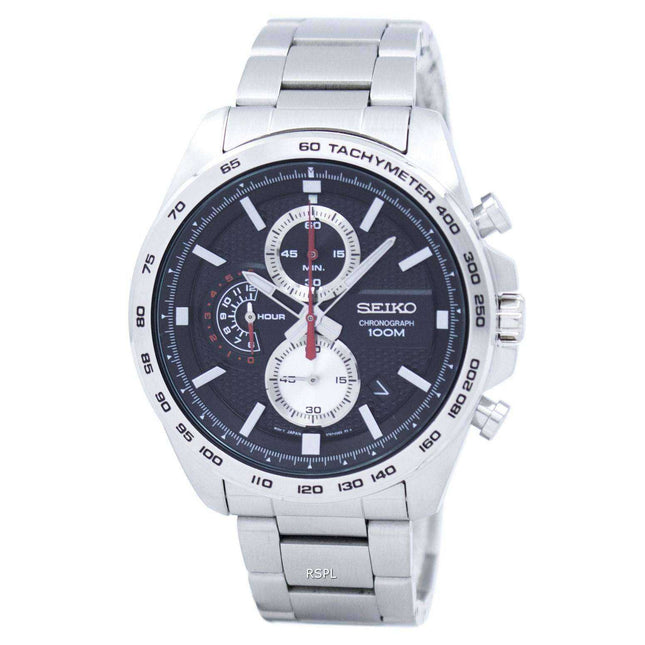 Seiko Chronograph Quartz Tachymeter SSB255 SSB255P1 SSB255P Men's Watch