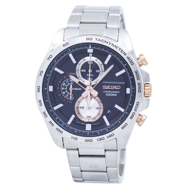 Seiko Sports Chronograph Tachymeter Quartz SSB281 SSB281P1 SSB281P Men's Watch