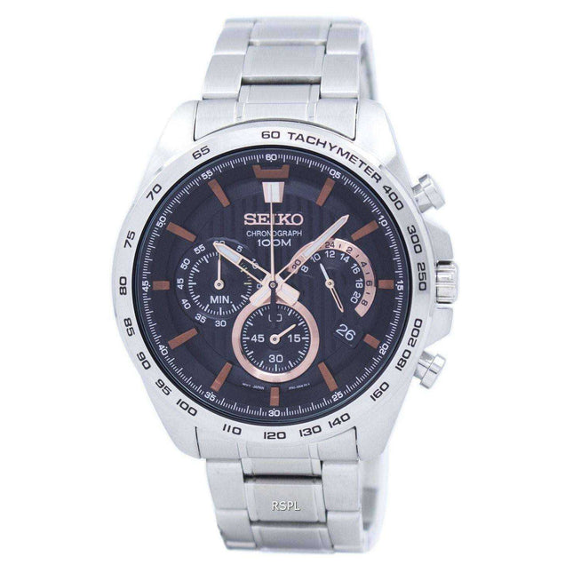 Seiko Chronograph Quartz Tachymeter SSB307 SSB307P1 SSB307P Men's Watch