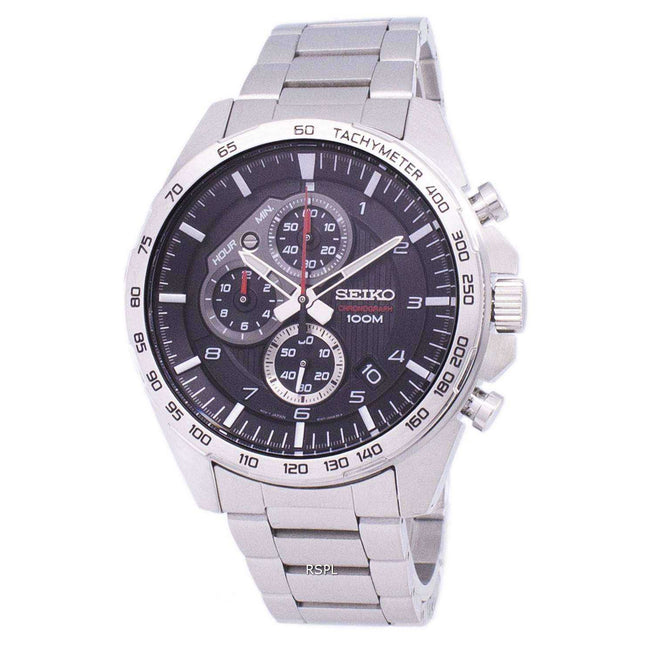Seiko Chronograph Tachymeter Quartz SSB319 SSB319P1 SSB319P Men's Watch