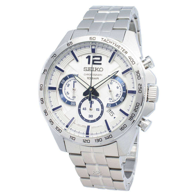Seiko Chronograph SSB343P SSB343P1 SSB343 Tachymeter Analog Quartz Men's Watch