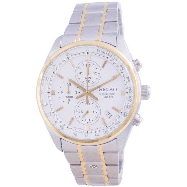 Seiko Chronograph Quartz SSB380 SSB380P1 SSB380P 100M Mens Watch
