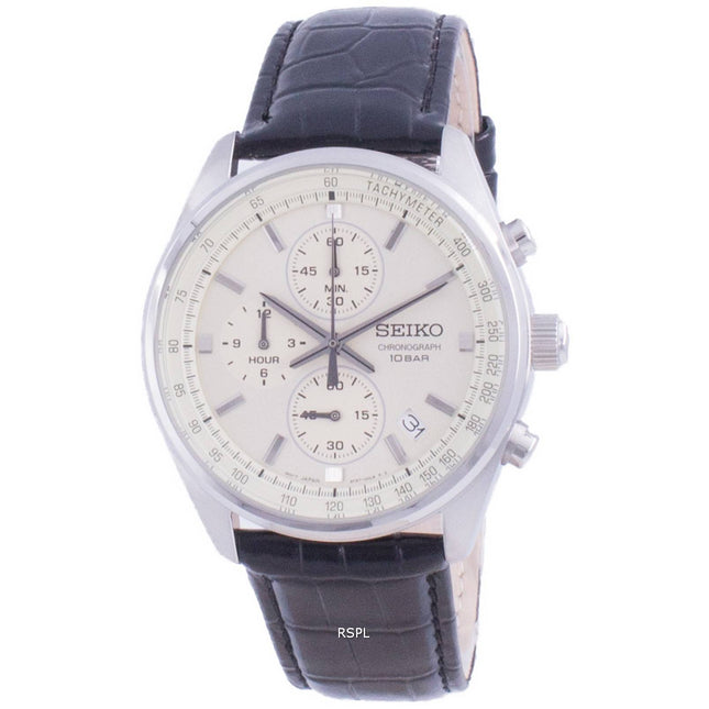 Seiko Chronograph Quartz SSB383 SSB383P1 SSB383P 100M Men's Watch
