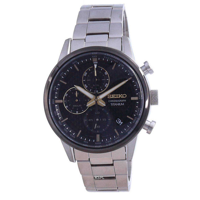 Seiko Discover More Titanium Chronograph Quartz SSB391 SSB391P1 SSB391P 100M Men's Watch