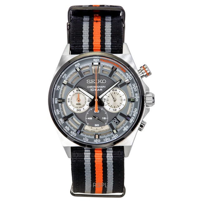 Seiko Neo Sports Chronograph Grey Dial Quartz SSB403 SSB403P1 SSB403P 100M Men's Watch